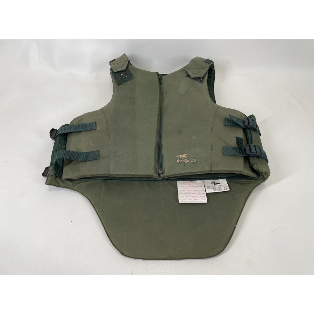 Intec Flex Rider Adult‎ Equestrian Rider Safety Vest Medium 36 Green